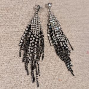 Dazzling White rhinestone earrings